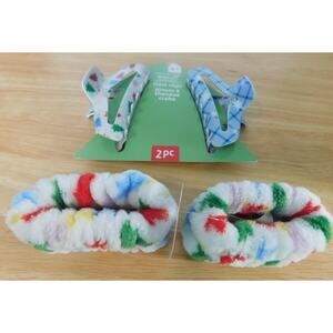 Creatology Spa Wristbands and Hair Clips White Blue, Red, Green, Yellow